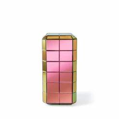 Pixel Medium End Table - / Iridescent Glass - 31 X 31 X H 68 Cm - Pols Potten -Coffee Tables Sales Shop end table pixel medium h 68 cm iridescent gold madeindesign 390322 product800