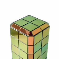Pixel Medium End Table - / Iridescent Glass - 31 X 31 X H 68 Cm - Pols Potten -Coffee Tables Sales Shop end table pixel medium h 68 cm iridescent gold madeindesign 390323 product800