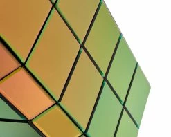 Pixel Medium End Table - / Iridescent Glass - 31 X 31 X H 68 Cm - Pols Potten -Coffee Tables Sales Shop end table pixel medium h 68 cm iridescent gold madeindesign 390324 product800