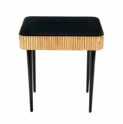 Riviera End Table - / Rattan - Drawer - Maison Sarah Lavoine