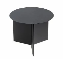 Slit Metal End Table - Ø 45 X H 35.5 Cm - Hay
