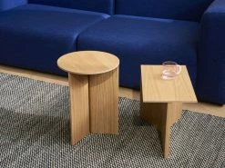 Slit Wood End Table - / Top - Ø 35 X H 47 Cm / Wood - Hay 8 Slit Wood End Table - / Top - Ø 35 X H 47 Cm / Wood - Hay -Coffee Tables Sales Shop end table slit wood oak madeindesign 388052 product800