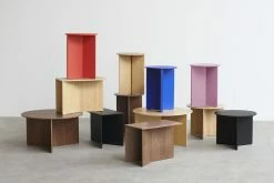 Slit Wood End Table - / Top - Ø 35 X H 47 Cm / Wood - Hay 9 Slit Wood End Table - / Top - Ø 35 X H 47 Cm / Wood - Hay -Coffee Tables Sales Shop end table slit wood oak madeindesign 388053 product800