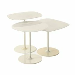 Thierry End Table - / 50 X 50 X H 40 Cm - Glass - Kartell -Coffee Tables Sales Shop end table thierry white madeindesign 401446 product800