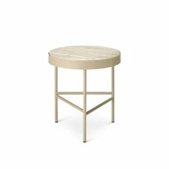 Travertine End Table - / Medium - Ø 40 X H 45 Cm - Ferm Living
