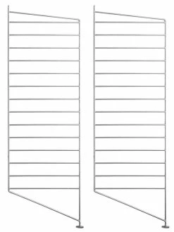 String® Outdoor Floor Mount - / Galvanised Steel - H 85 X D 30 Cm - Set Of 2 - String Furniture