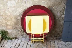 Bistro Foldable Table - / 57 X 37 Cm - Steel / 2-seater - Fermob -Coffee Tables Sales Shop foldable table bistro black cherry madeindesign 384795 product800