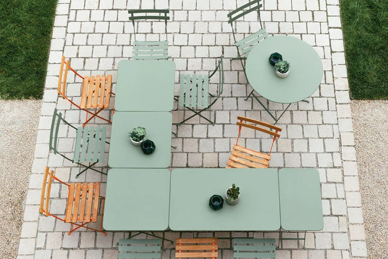 Bistro Foldable Table - / 57 X 57 Cm - Steel / Two-seater - Fermob 6 Bistro Foldable Table - / 57 X 57 Cm - Steel / Two-seater - Fermob - Image 4