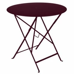 Bistro Foldable Table - /Ø 77 Cm - Hole For Parasol - Fermob
