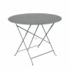 Bistro Foldable Table - / Ø 96 Cm - 5 People / Parasol Hole - Fermob -Coffee Tables Sales Shop foldable table bistro gris lapilli madeindesign 405200 product800