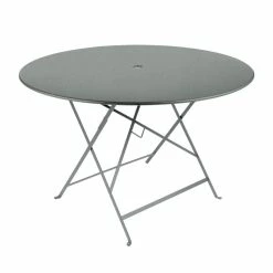 Bistro Foldable Table - / Ø 117 Cm - 6/8 People - Parasol Hole - Fermob