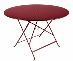 Bistro Foldable Table - Ø 117 Cm - 6/8 People - Umbrella Hole - Fermob