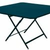 Caractère Foldable Table - / 128 X 128 Cm - Fermob -Coffee Tables Sales Shop foldable table caractere acapulco blue madeindesign 312932 product800