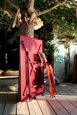 Caractère Foldable Table - / 128 X 128 Cm - Fermob 7 Caractère Foldable Table - / 128 X 128 Cm - Fermob -Coffee Tables Sales Shop foldable table caractere acapulco blue madeindesign 312934 product800