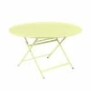 Caractère Foldable Table - / Ø 128 Cm / 7 People - Fermob -Coffee Tables Sales Shop foldable table caractere frosted lemon madeindesign 334628 product800