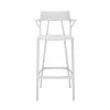A.I High Stool - / 75 Cm - Designed By Artificial Intelligence - Recycled - Kartell -Coffee Tables Sales Shop high stool a i white madeindesign 380811 product800