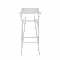A.I High Stool - / 75 Cm - Designed By Artificial Intelligence - Recycled - Kartell -Coffee Tables Sales Shop high stool a i white madeindesign 380815 product800