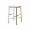 Betty TK7 High Stool - / H 60 Cm - Hand-woven Linen Straps - &tradition -Coffee Tables Sales Shop high stool betty tk7 oak natural linen madeindesign 359609 product800
