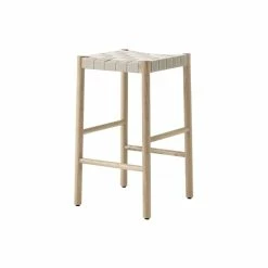 Betty TK7 High Stool - / H 60 Cm - Hand-woven Linen Straps - &tradition
