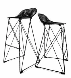 Carbon Outdoor High Stool - Outdoor - Seat : H 66 Cm - Moooi -Coffee Tables Sales Shop high stool carbon outdoor h 66 cm black madeindesign 242406 product800