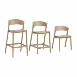 Cover High Stool - / 75 Cm - Wood - Muuto -Coffee Tables Sales Shop high stool cover black madeindesign 382236 product800