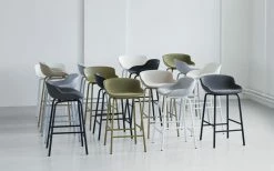 Hyg High Stool - / H 65 Cm - Polypropylene - Normann Copenhagen -Coffee Tables Sales Shop high stool hyg black madeindesign 358280 product800