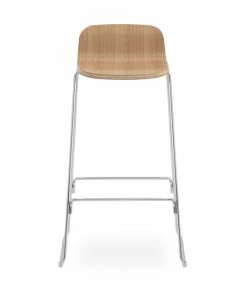 Just High Stool - Backrest / H 75 Cm - Normann Copenhagen 7 Just High Stool - Backrest / H 75 Cm - Normann Copenhagen -Coffee Tables Sales Shop high stool just oak chromed leg madeindesign 276102 product800