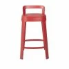 Ombra Counter High Stool - / With Backrest - H 65 Cm - RS BARCELONA -Coffee Tables Sales Shop high stool ombra counter red madeindesign 397170 product800