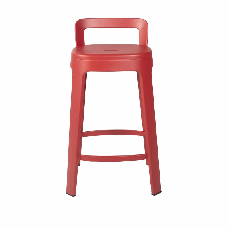 Ombra Counter High Stool - / With Backrest - H 65 Cm - RS BARCELONA 3 Ombra Counter High Stool - / With Backrest - H 65 Cm - RS BARCELONA