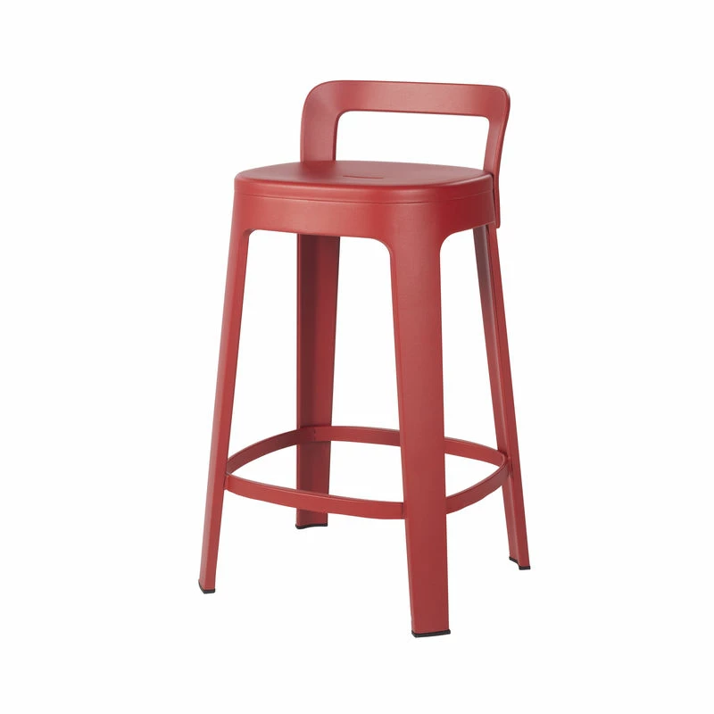 Ombra Counter High Stool - / With Backrest - H 65 Cm - RS BARCELONA 4 Ombra Counter High Stool - / With Backrest - H 65 Cm - RS BARCELONA - Image 2