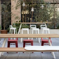 Ombra Counter High Stool - / With Backrest - H 65 Cm - RS BARCELONA 7 Ombra Counter High Stool - / With Backrest - H 65 Cm - RS BARCELONA -Coffee Tables Sales Shop high stool ombra counter red madeindesign 397172 product800