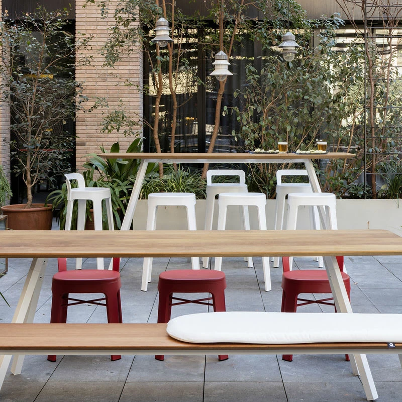 Ombra Counter High Stool - / With Backrest - H 65 Cm - RS BARCELONA 5 Ombra Counter High Stool - / With Backrest - H 65 Cm - RS BARCELONA - Image 3