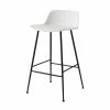 Rely HW81 High Stool - / H 65 Cm - Recycled Plastic & Steel Legs - &tradition -Coffee Tables Sales Shop high stool rely hw81 white black base madeindesign 398601 product800