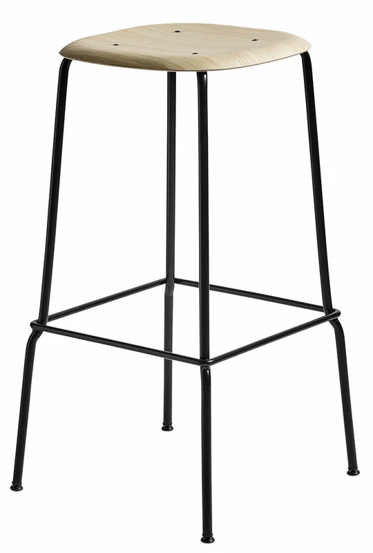 Soft Edge 80 High Stool - H 75 Cm / Wood & Metal - Hay 3 Soft Edge 80 High Stool - H 75 Cm / Wood & Metal - Hay