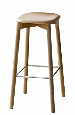 Soft Edge 82 High Stool - H 75 Cm / Wood - Hay