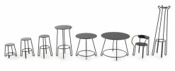 Huggy High Table - / + 2 Bar Stools - H 75cm - Maiori -Coffee Tables Sales Shop high table huggy carbon madeindesign 296877 product800