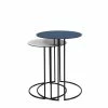 Tokyo Nested Tables - / Ø 40 & Ø 34 Cm - Steel - Maison Sarah Lavoine 2 Tokyo Nested Tables - / Ø 40 & Ø 34 Cm - Steel - Maison Sarah Lavoine -Coffee Tables Sales Shop nested tables tokyo sarah blue cream madeindesign 351029 product800