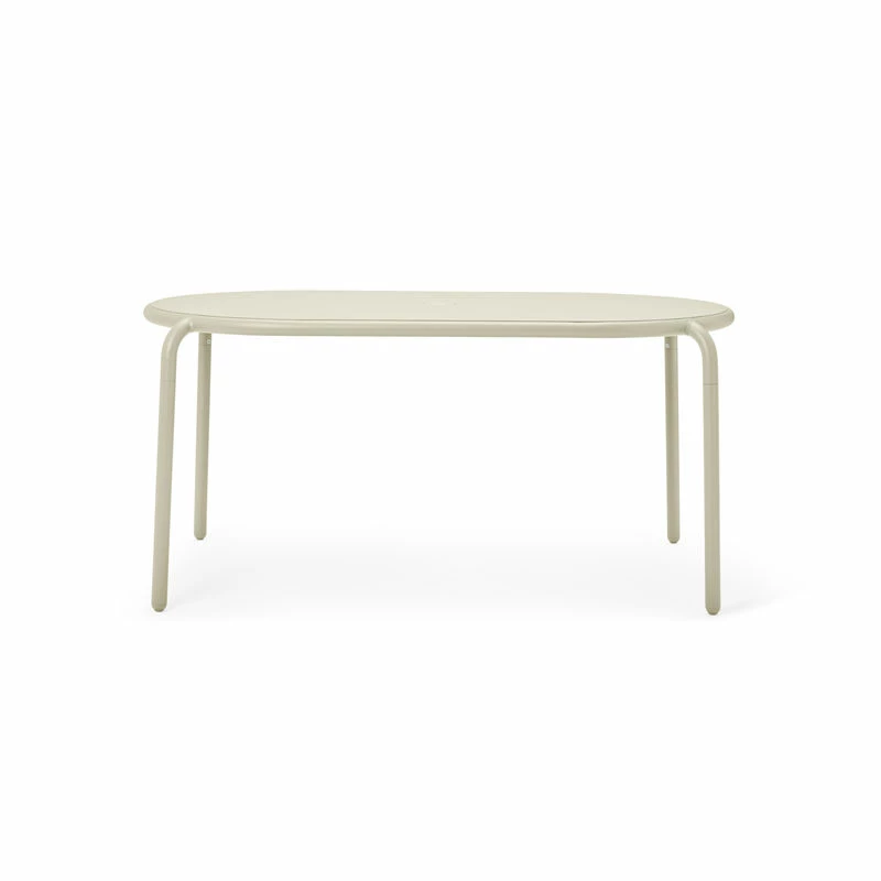 Toní Tavolo Oval Table - / 160 X 90 Cm - Parasol Hole + Removable Candle Holder - Fatboy 4 Toní Tavolo Oval Table - / 160 X 90 Cm - Parasol Hole + Removable Candle Holder - Fatboy - Image 2