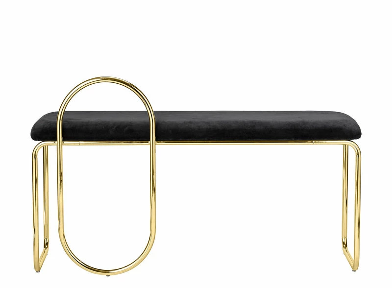 Angui Padded Bench - / Velvet - L 110 Cm - AYTM 4 Angui Padded Bench - / Velvet - L 110 Cm - AYTM - Image 3