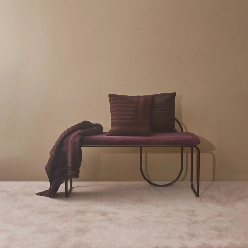 Angui Padded Bench - / Velvet - L 110 Cm - AYTM 6 Angui Padded Bench - / Velvet - L 110 Cm - AYTM - Image 5