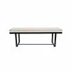 Gaspard Dandy Padded Bench - / Cotton & Linen - L 140 Cm - Maison Sarah Lavoine -Coffee Tables Sales Shop padded bench gaspard dandy black speckled ecru cotton linen madeindesign 379770 product800