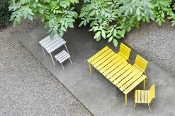 Valerie_objects Aligned Rectangular Table - / By Maarten Baas - 170 X 85 Cm / Aluminium - Valerie Objects -Coffee Tables Sales Shop rectangular table aligned yellow madeindesign 388460 product800