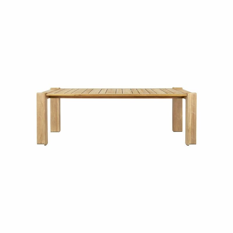 Atmosfera Rectangular Table - / 209 X 105 Cm - 6 People / Teak - Gubi 3 Atmosfera Rectangular Table - / 209 X 105 Cm - 6 People / Teak - Gubi