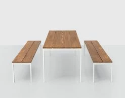Be-Easy Rectangular Table - / Teak - 200 X 79 Cm - Kristalia -Coffee Tables Sales Shop rectangular table be easy teak lacquered steel madeindesign 298085 product800