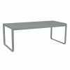 Bellevie Rectangular Table - / 196 X 90 Cm - 8 To 10 People / Metal - Fermob -Coffee Tables Sales Shop rectangular table bellevie gris lapilli madeindesign 405199 product800