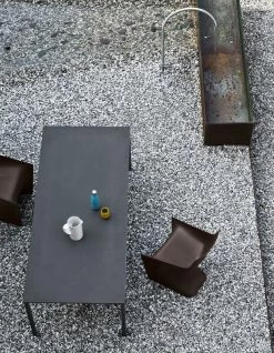 Boiacca Rectangular Table - 200 X 90 Cm / Concrete - Kristalia -Coffee Tables Sales Shop rectangular table boiacca grey concrete anthracite legs madeindesign 258611 product800