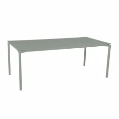 Calvi Rectangular Table - / 195 X 95 Cm - Aluminium / 10 To 12 People - Fermob