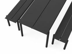 Linear Rectangular Table - / Steel - 200 X 75 Cm - Muuto -Coffee Tables Sales Shop rectangular table linear black madeindesign 315965 product800