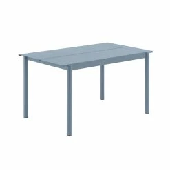 Linear Rectangular Table - / Steel - 140 X 75 Cm - Muuto