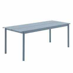 Linear Rectangular Table - / Steel - 200 X 75 Cm - Muuto